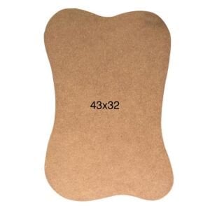 Ahşap Dalgalı Amerikan Servis Pano 43x32cm PA234
