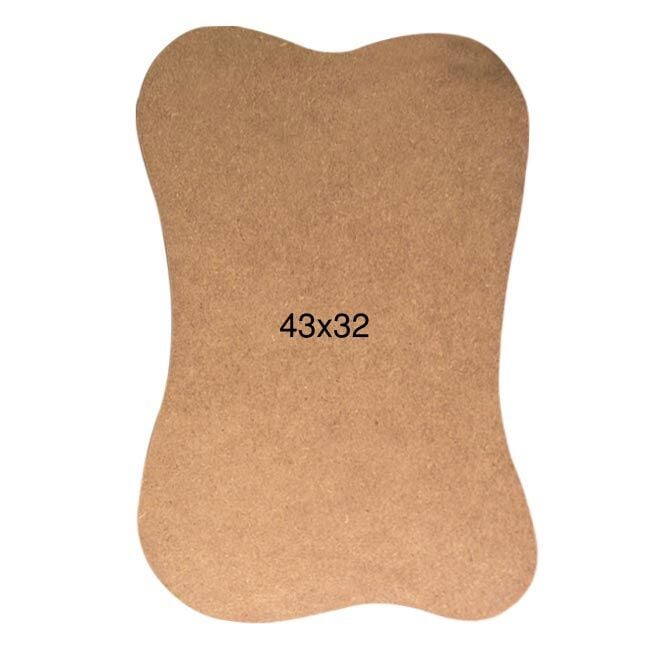 Ahşap Dalgalı Amerikan Servis Pano 43x32cm PA234