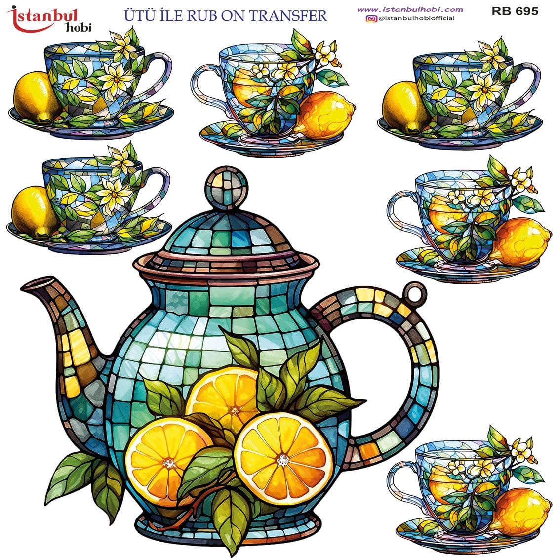 Ütü İle Rub On Transfer 30x30cm RB695