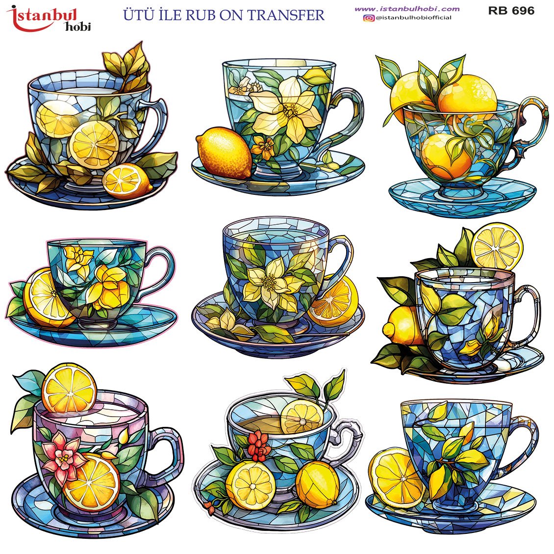 Ütü İle Rub On Transfer 30x30cm RB696