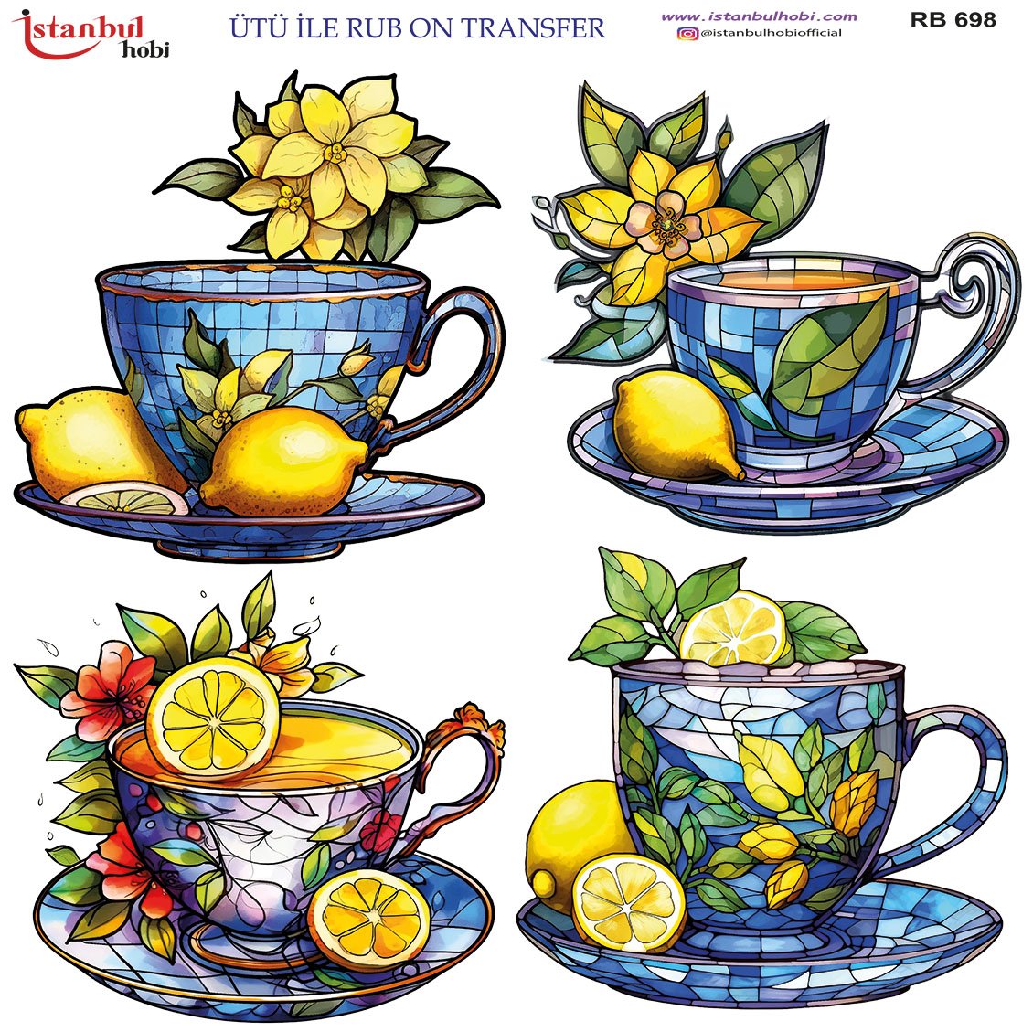 Ütü İle Rub On Transfer 30x30cm RB698