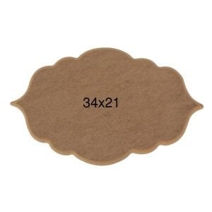 Ahşap Küçük Dilimli Oval Pano 34x21cm PA224