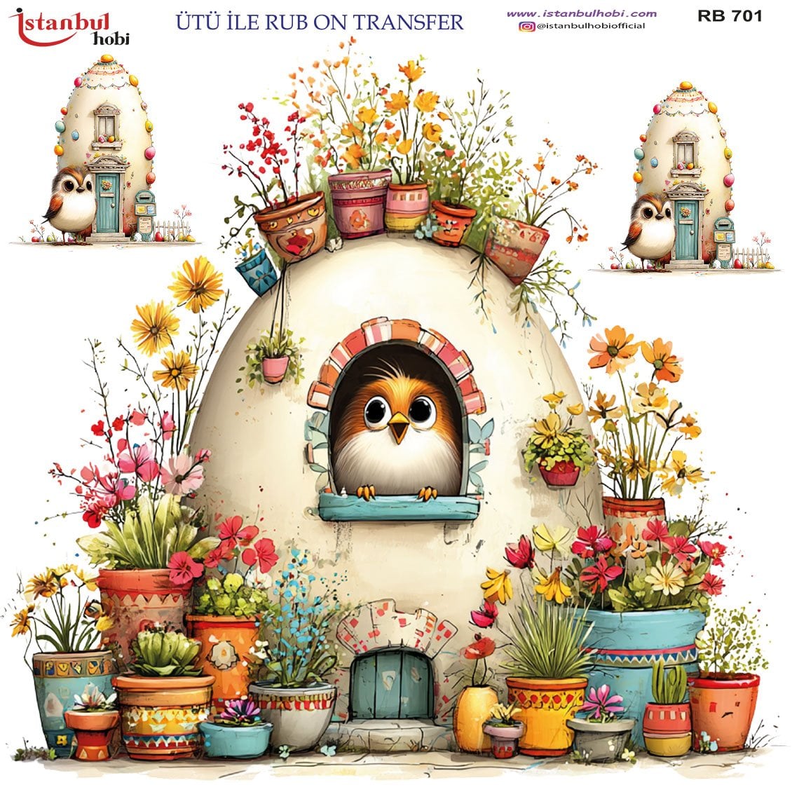 Ütü İle Rub On Transfer 30x30cm RB701