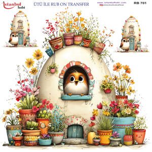 Ütü İle Rub On Transfer 30x30cm RB701