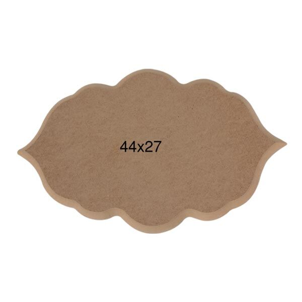 Ahşap Büyük Dilimli Oval Pano 44x27cm PA223