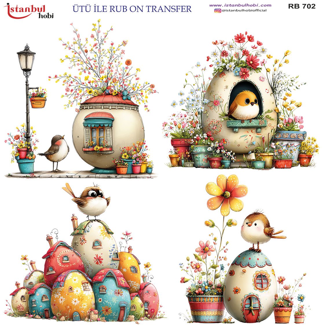 Ütü İle Rub On Transfer 30x30cm RB702