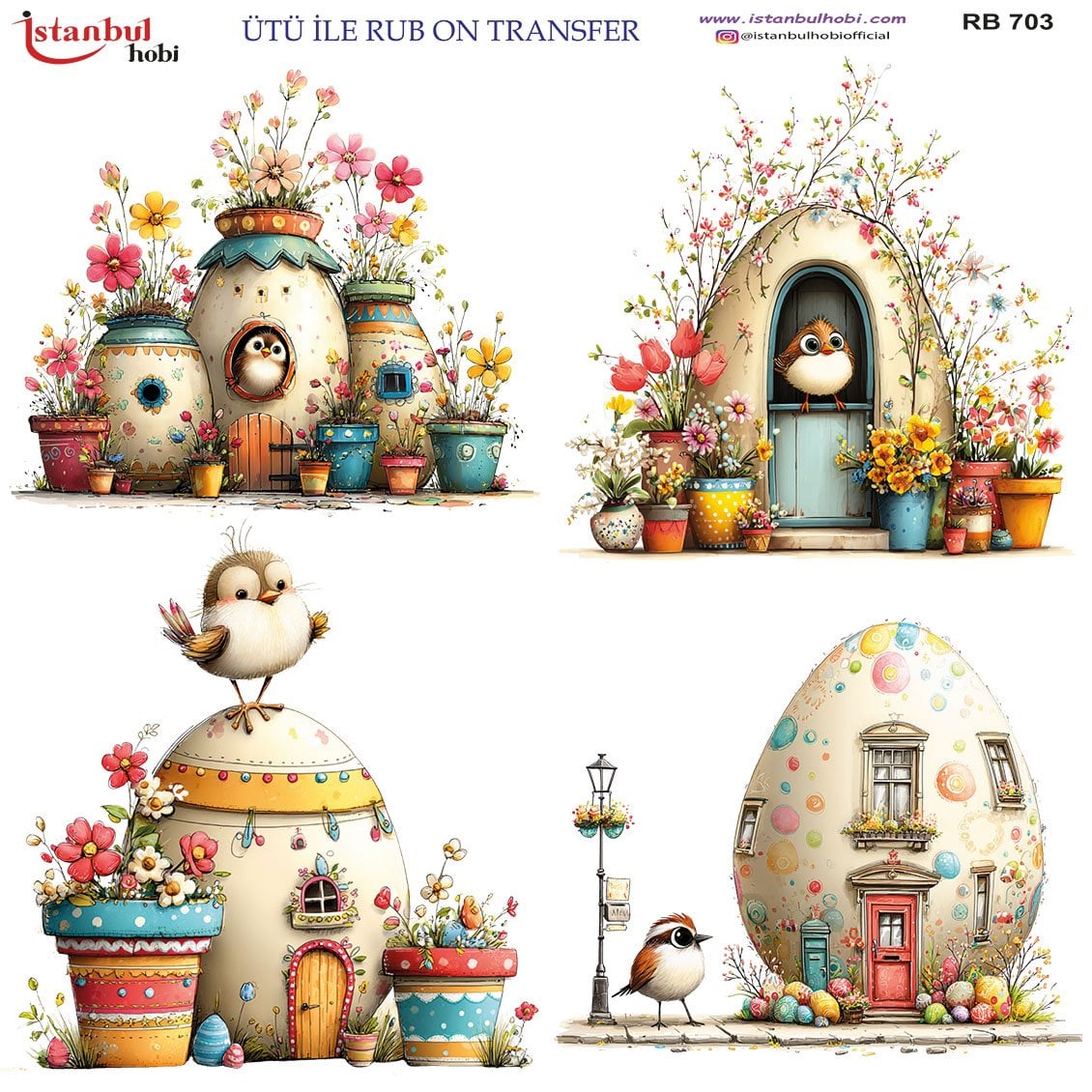 Ütü İle Rub On Transfer 30x30cm RB703