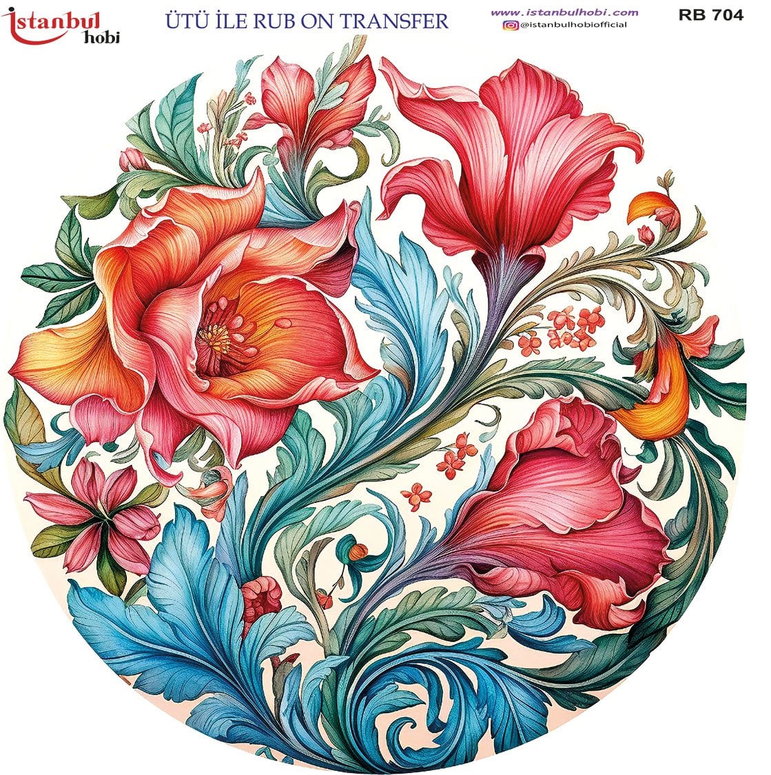 Ütü İle Rub On Transfer 30x30cm RB704