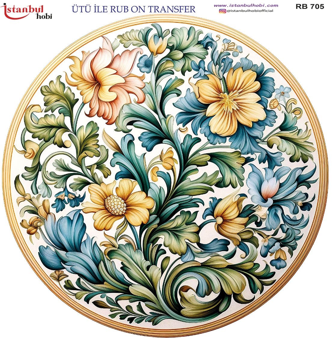 Ütü İle Rub On Transfer 30x30cm RB705