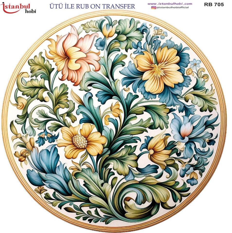 Ütü İle Rub On Transfer 30x30cm RB705