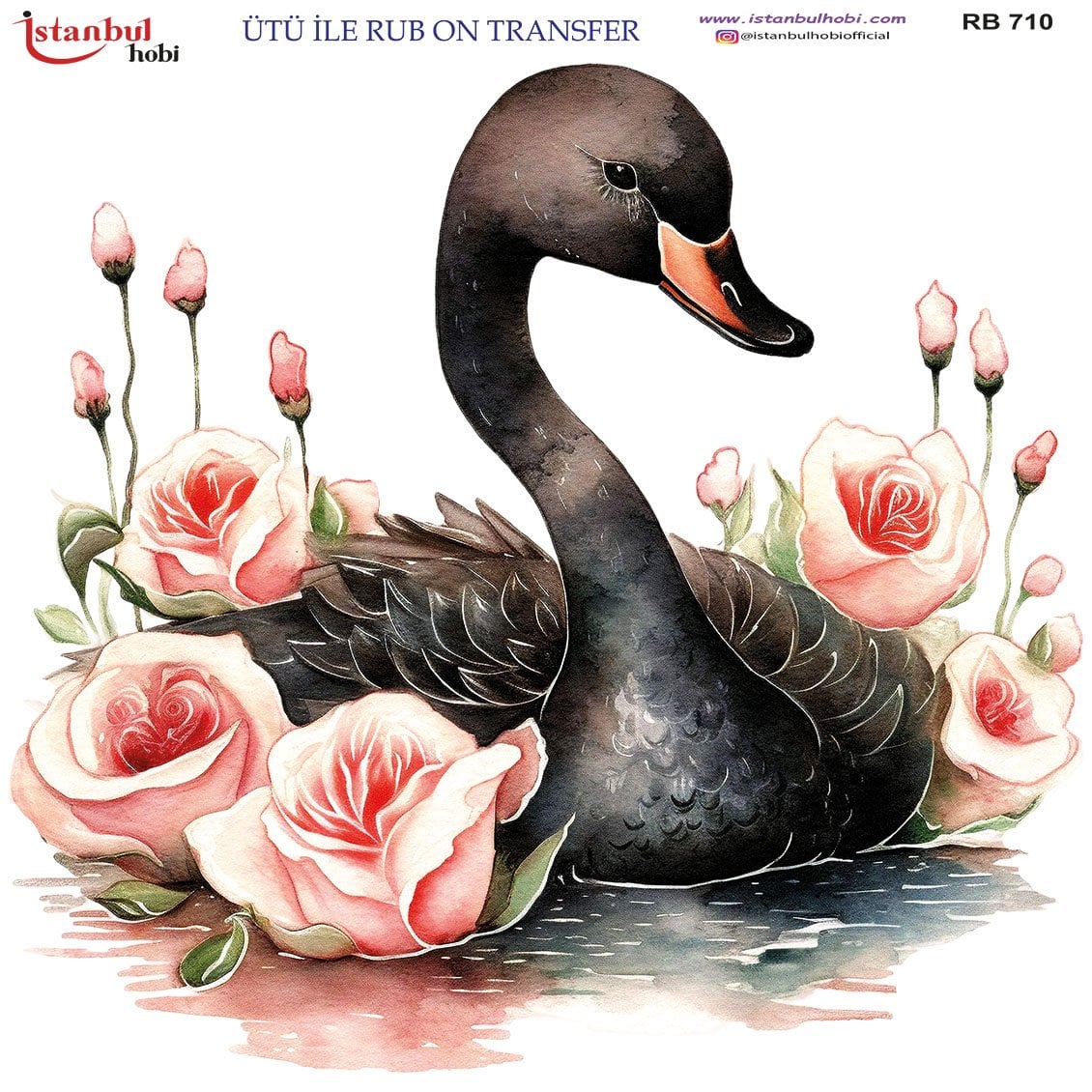 Ütü İle Rub On Transfer 30x30cm RB710