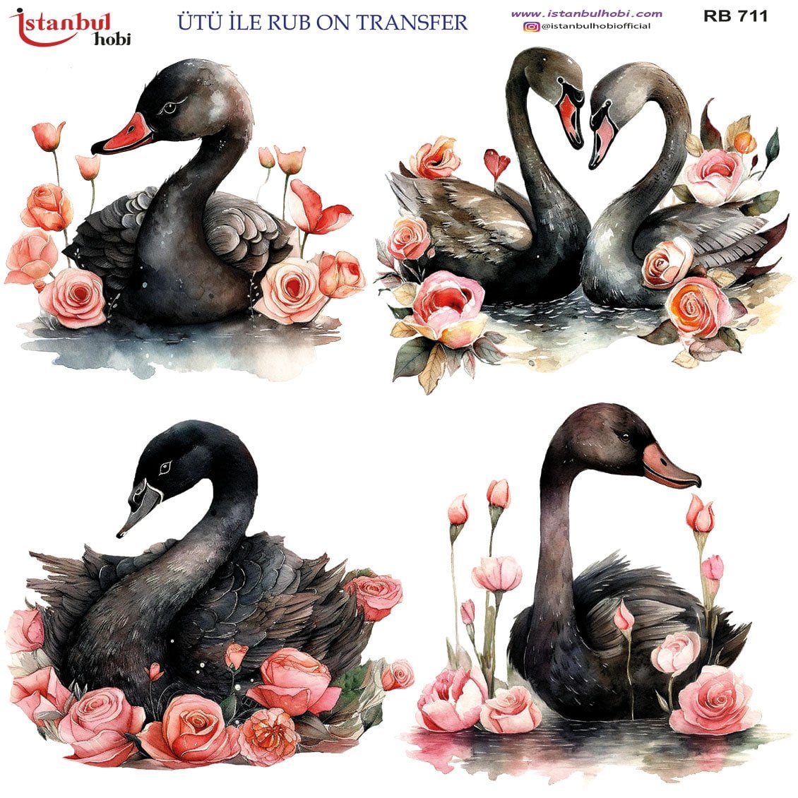 Ütü İle Rub On Transfer 30x30cm RB711