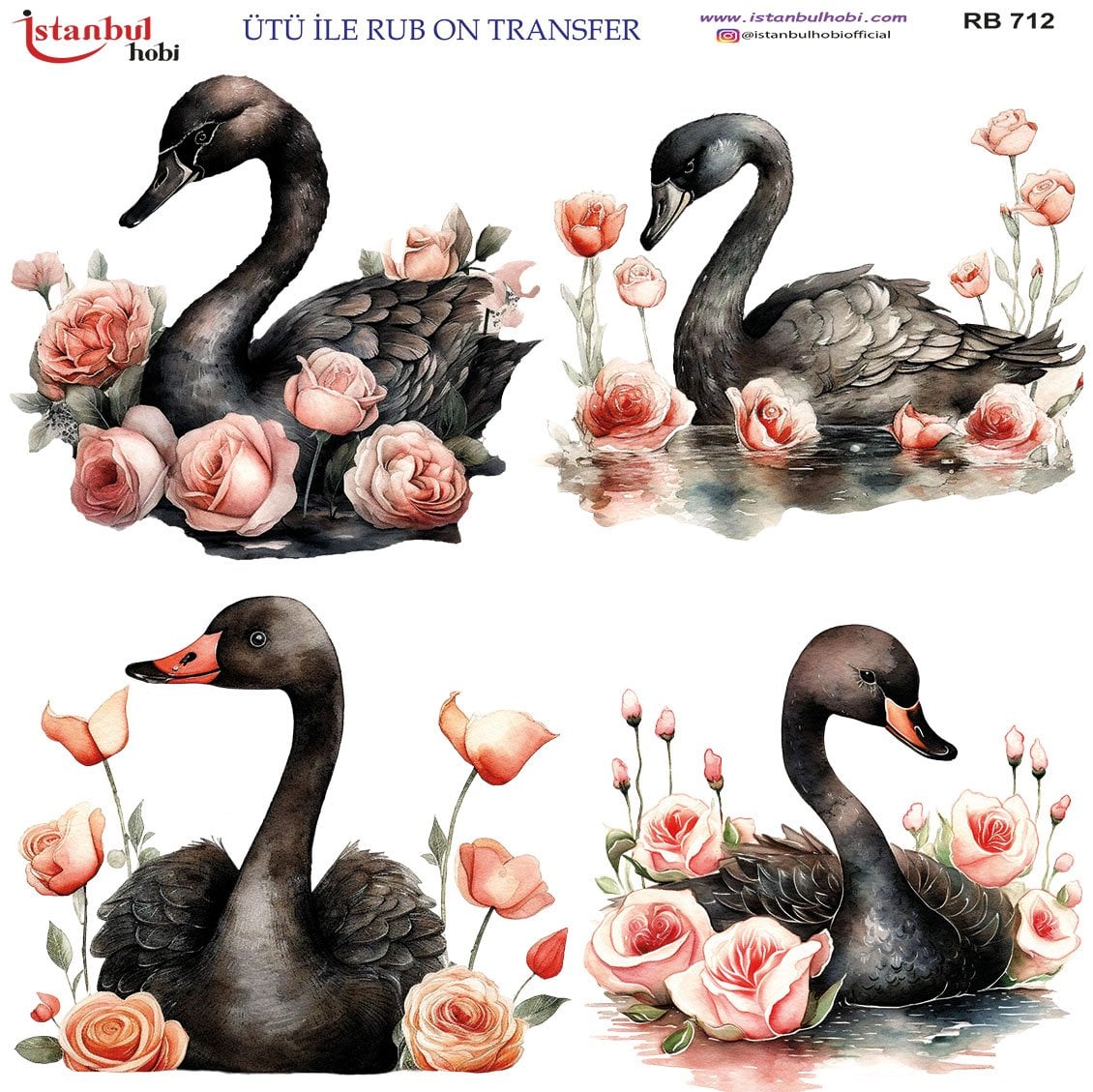 Ütü İle Rub On Transfer 30x30cm RB712