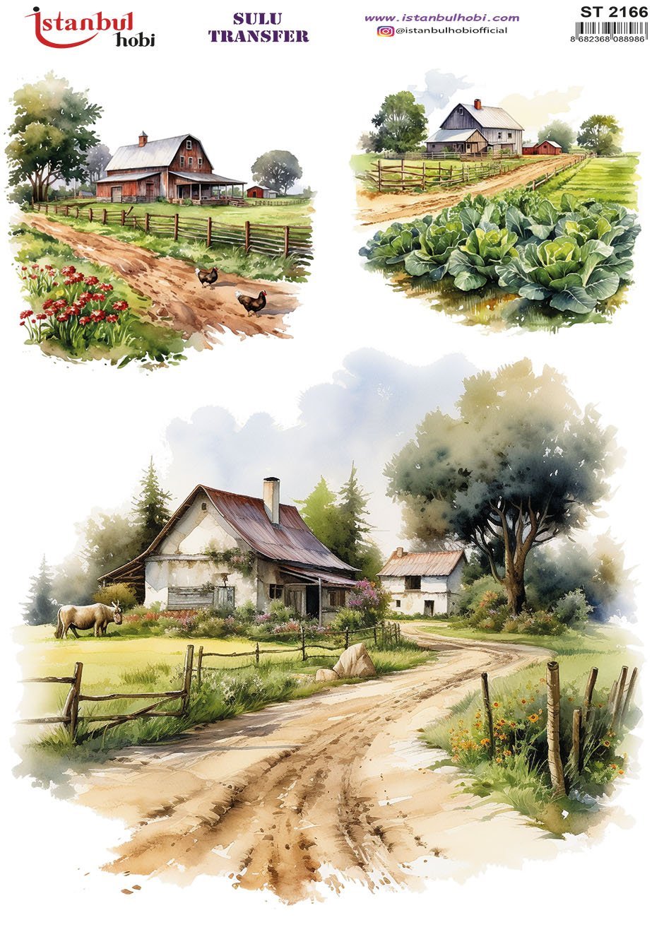 Sulu Transfer Kağıdı 25x35cm ST-2166