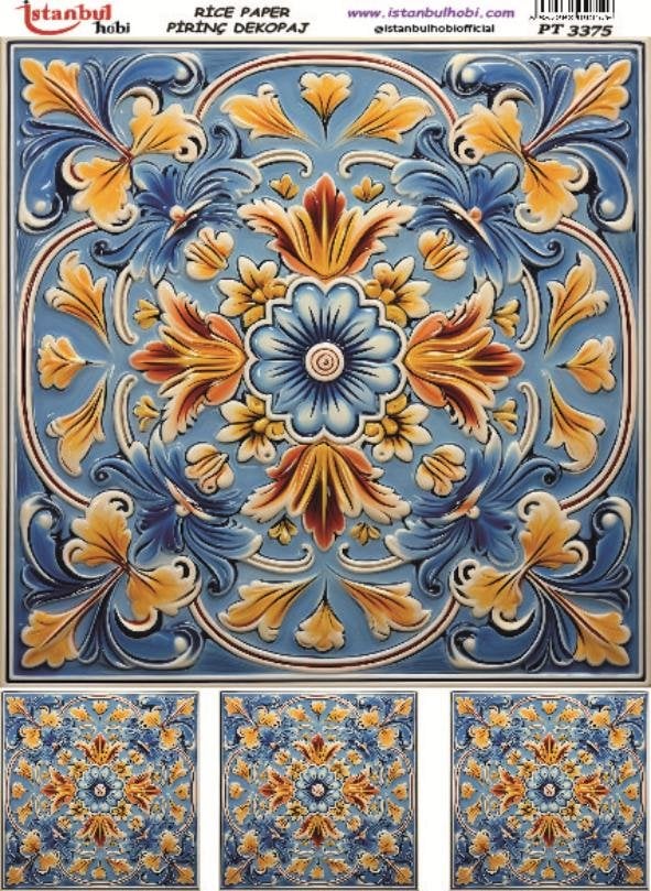 Pirinç Dekopaj Kağıdı 30x42cm PT-3375