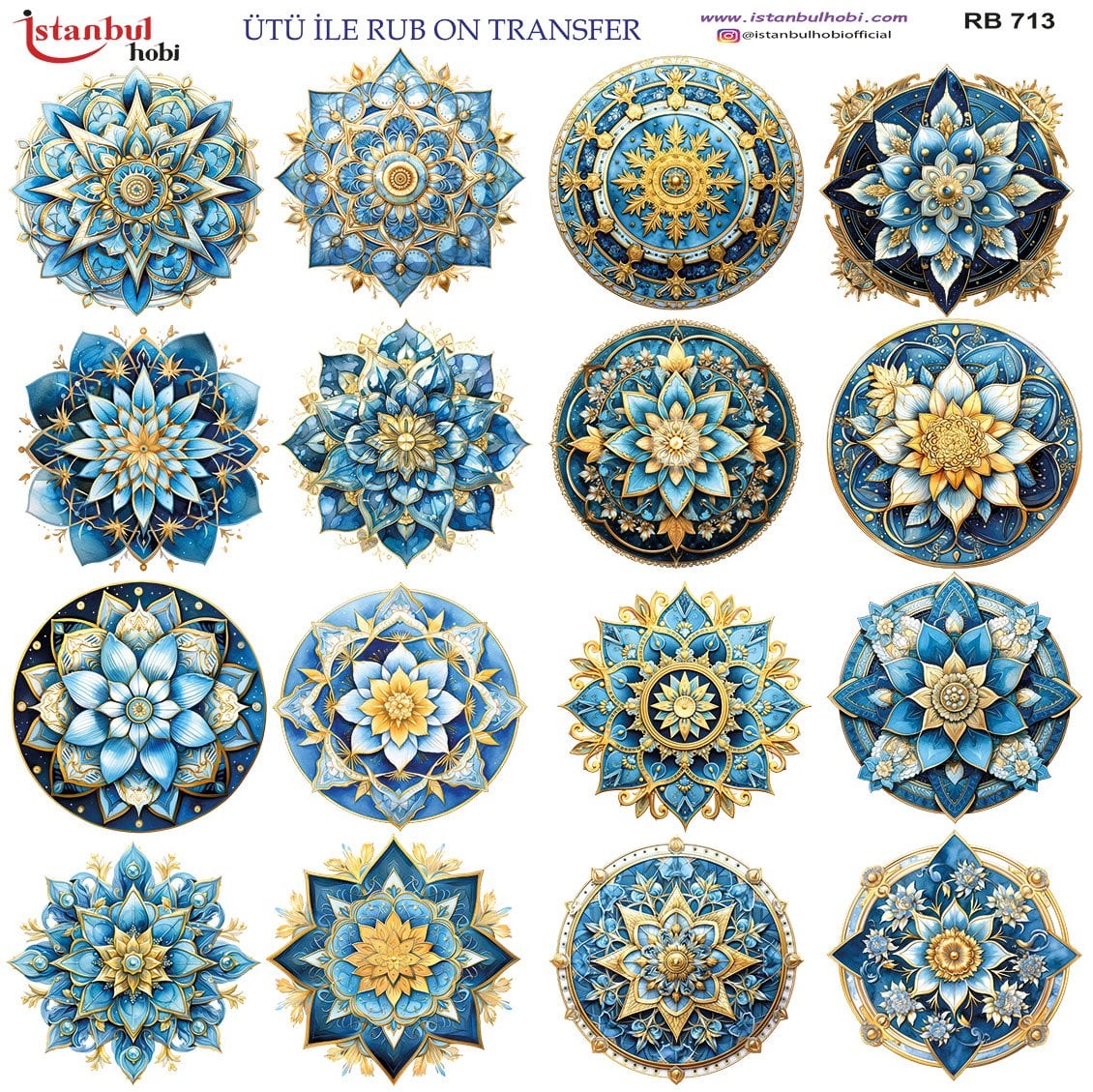 Ütü İle Rub On Transfer 30x30cm RB713