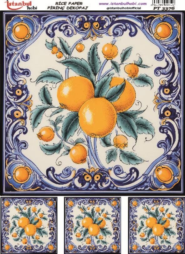 Pirinç Dekopaj Kağıdı 30x42cm PT-3376
