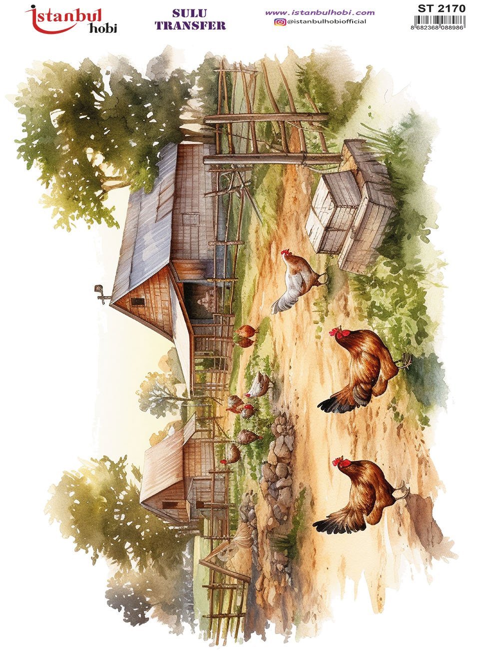 Sulu Transfer Kağıdı 25x35cm ST-2170