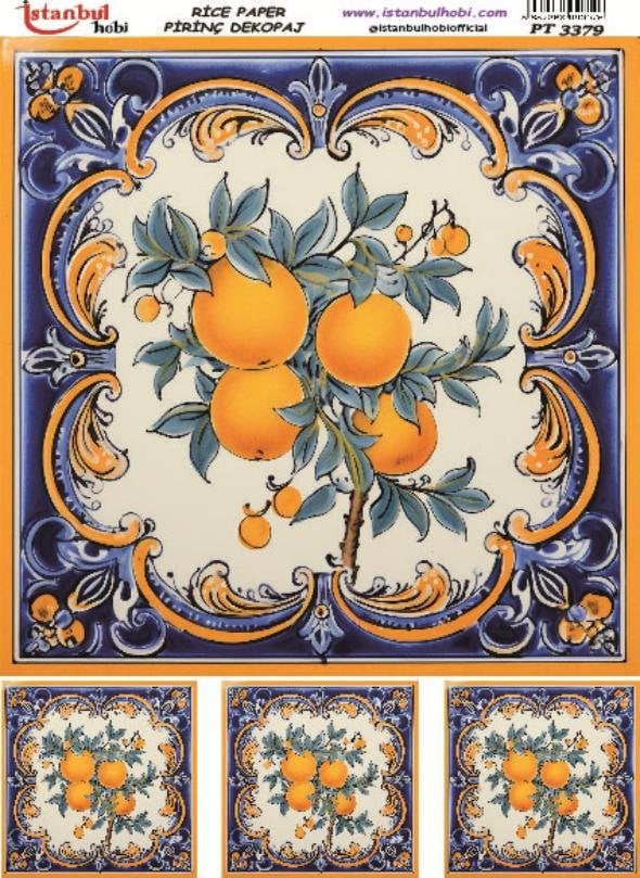 Pirinç Dekopaj Kağıdı 30x42cm PT-3379