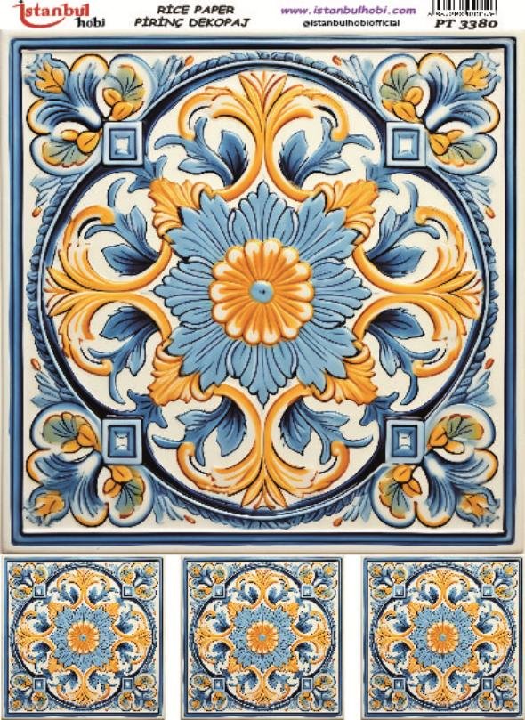 Pirinç Dekopaj Kağıdı 30x42cm PT-3380