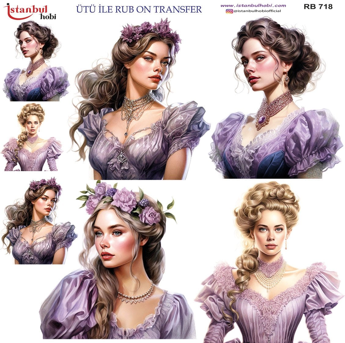 Ütü İle Rub On Transfer 30x30cm RB718