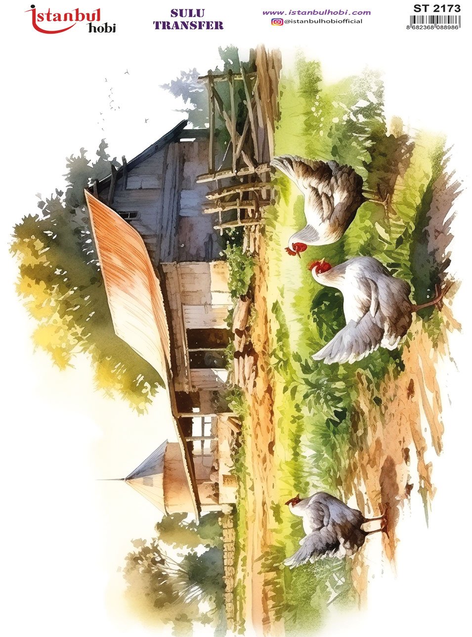 Sulu Transfer Kağıdı 25x35cm ST-2173