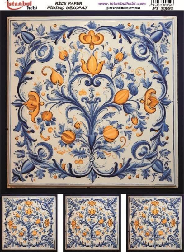 Pirinç Dekopaj Kağıdı 30x42cm PT-3381