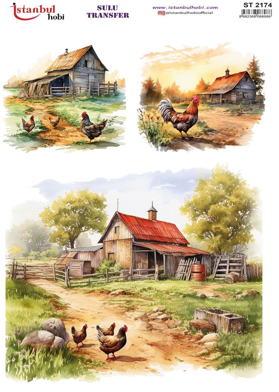 Sulu Transfer Kağıdı 25x35cm ST-2174