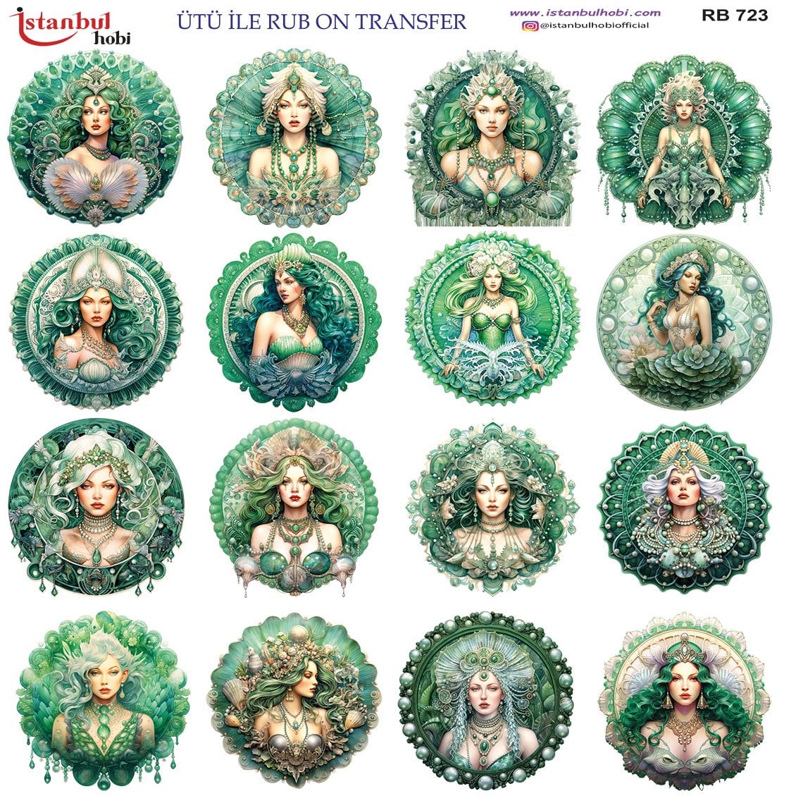 Ütü İle Rub On Transfer 30x30cm RB723