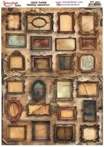 Pirinç Dekopaj Kağıdı 30x42cm PT-391