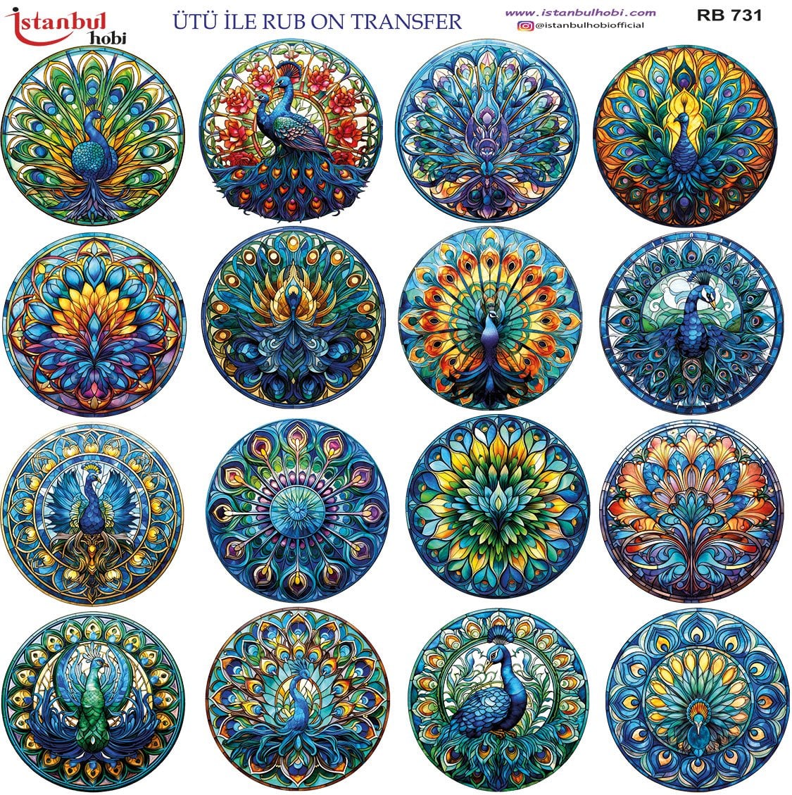 Ütü İle Rub On Transfer 30x30cm RB731