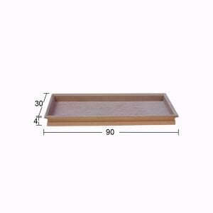 Ahşap Büyük Dikdörtgen İşlemeli Pano 90x30cm PA184