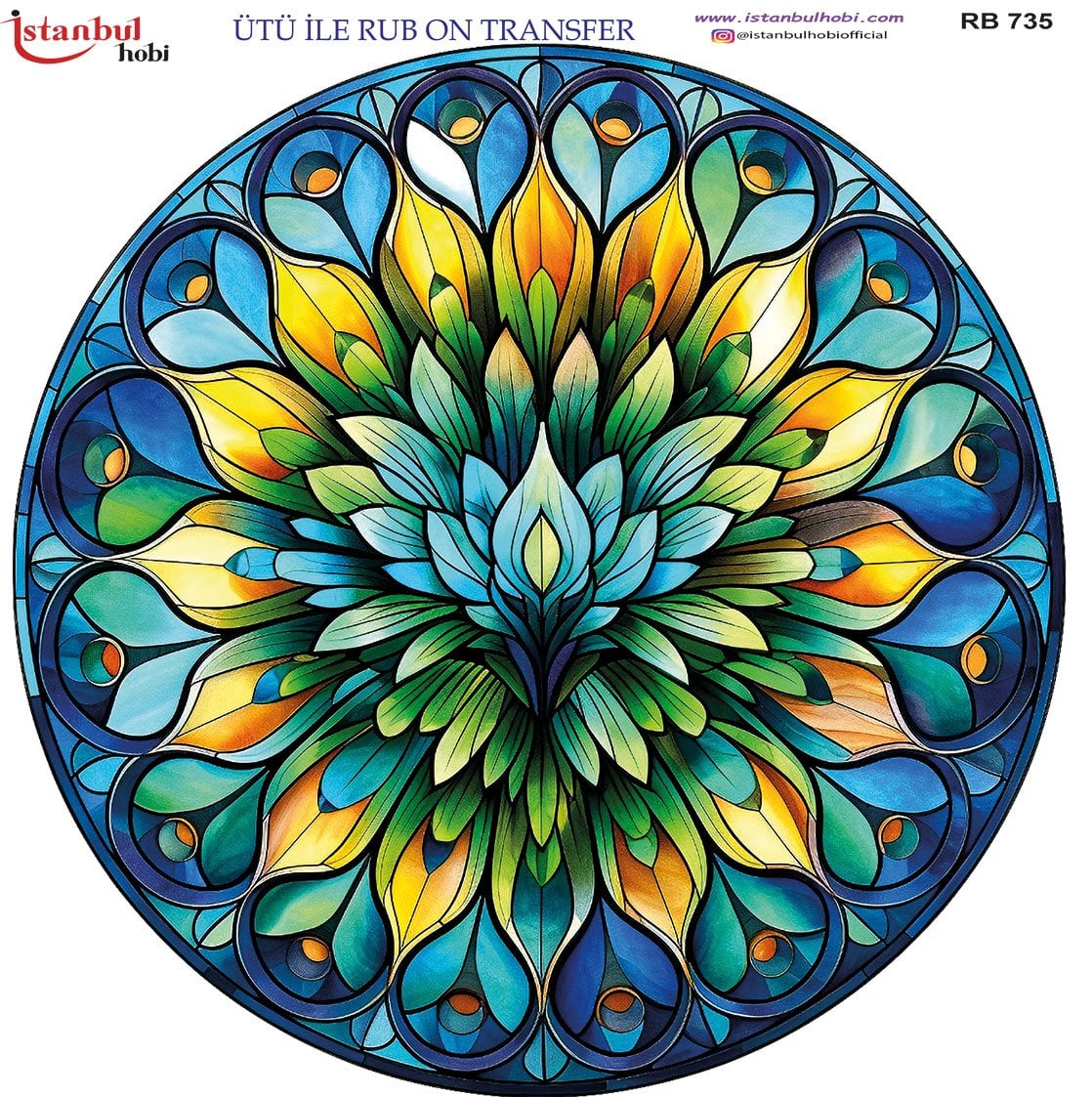 Ütü İle Rub On Transfer 30x30cm RB735