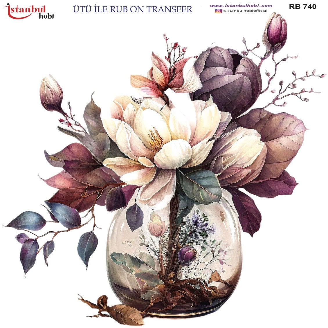 Ütü İle Rub On Transfer 30x30cm RB740