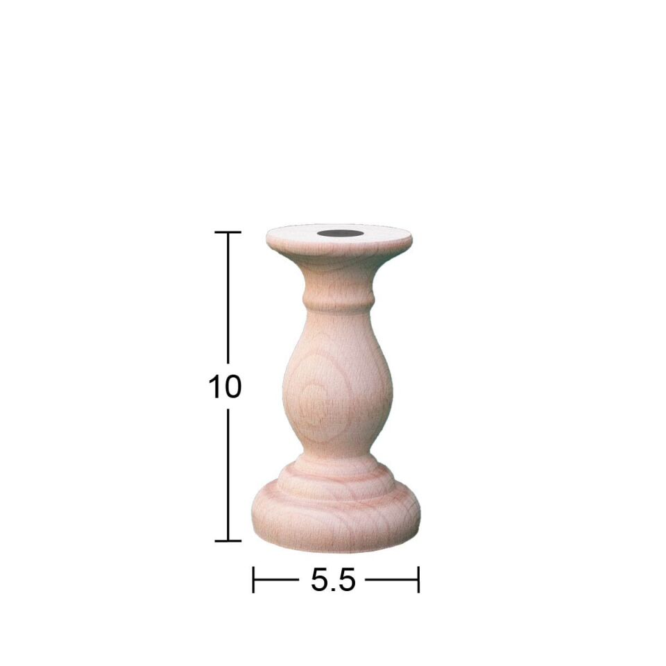 Ahşap Şamdan 10x5,5cm ŞA59
