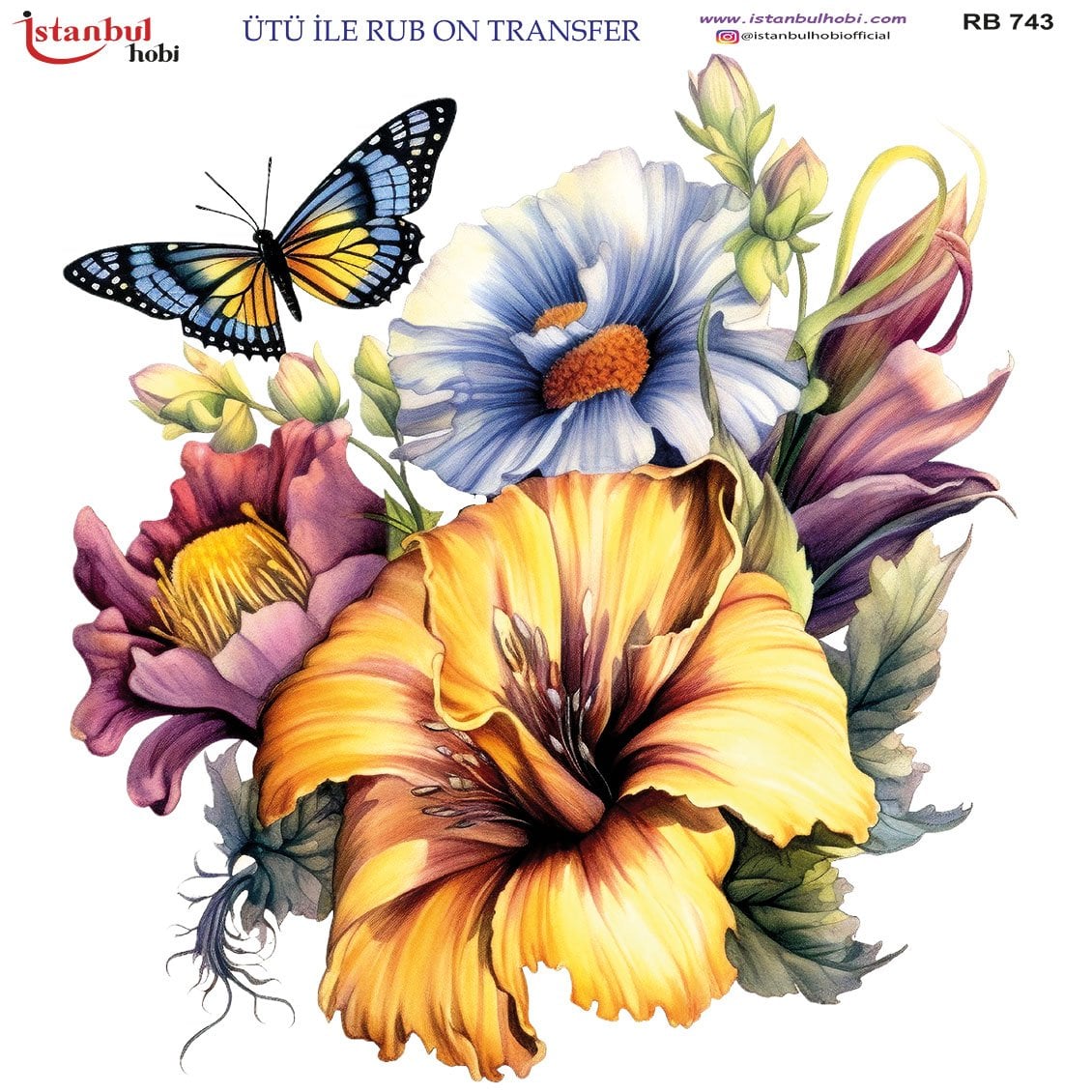 Ütü İle Rub On Transfer 30x30cm RB743