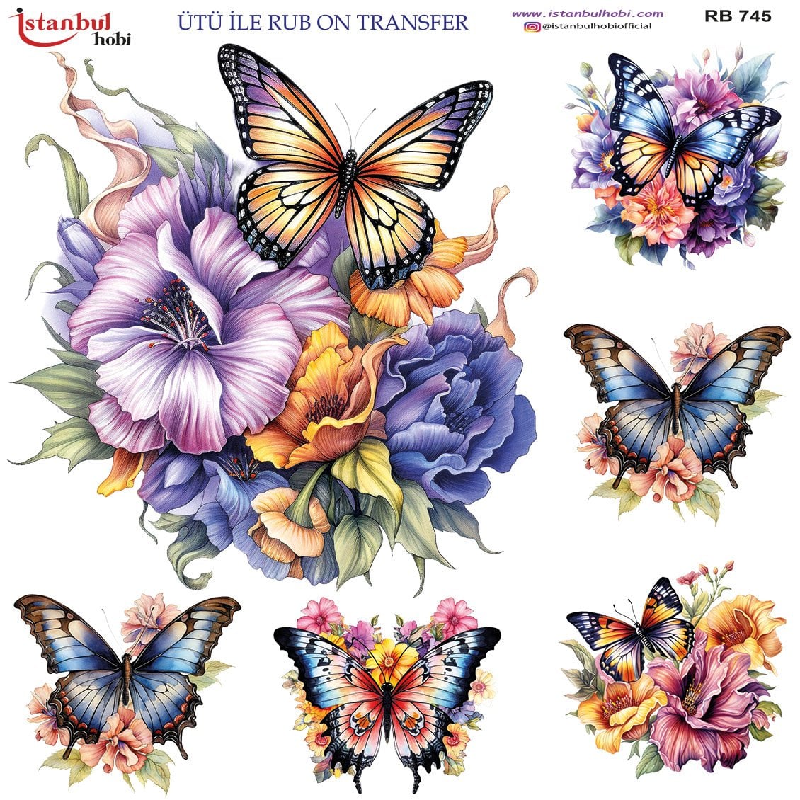 Ütü İle Rub On Transfer 30x30cm RB745