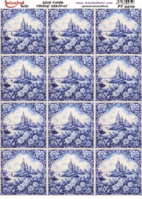 Pirinç Dekopaj Kağıdı 30x42cm PT-3409