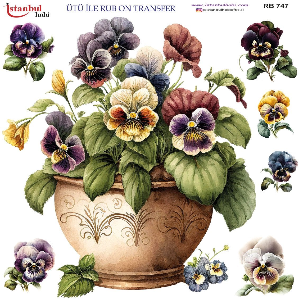 Ütü İle Rub On Transfer 30x30cm RB747