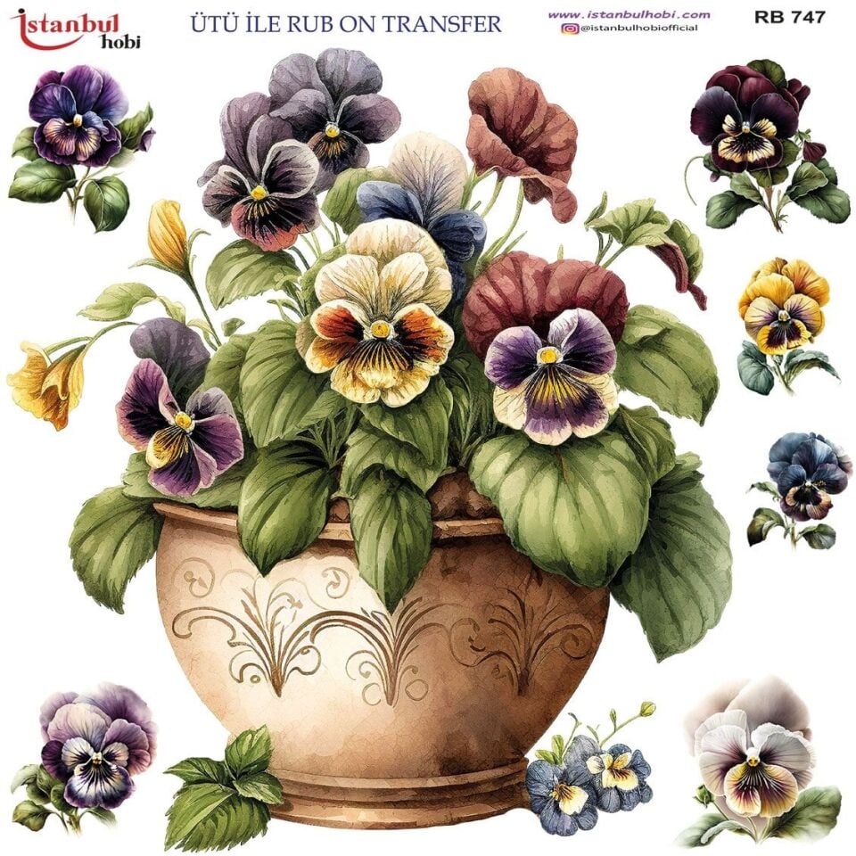 Ütü İle Rub On Transfer 30x30cm RB747