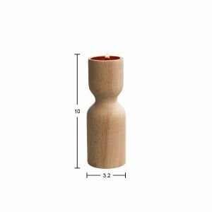 Ahşap Şamdan 10x3,2cm ŞA54