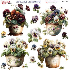 Ütü İle Rub On Transfer 30x30cm RB748