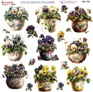 Ütü İle Rub On Transfer 30x30cm RB750