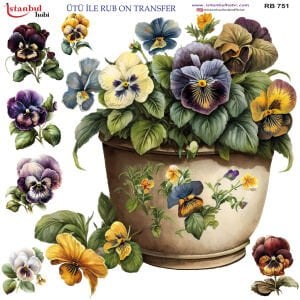 Ütü İle Rub On Transfer 30x30cm RB751