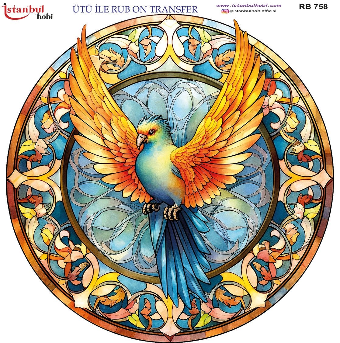 Ütü İle Rub On Transfer 30x30cm RB758