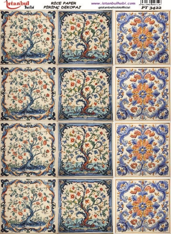 Pirinç Dekopaj Kağıdı 30x42cm PT-3422