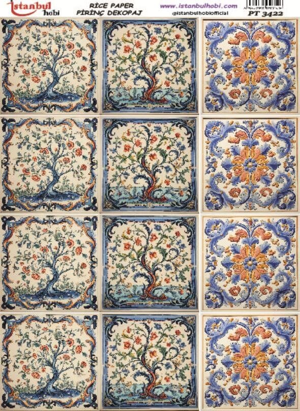 Pirinç Dekopaj Kağıdı 30x42cm PT-3422