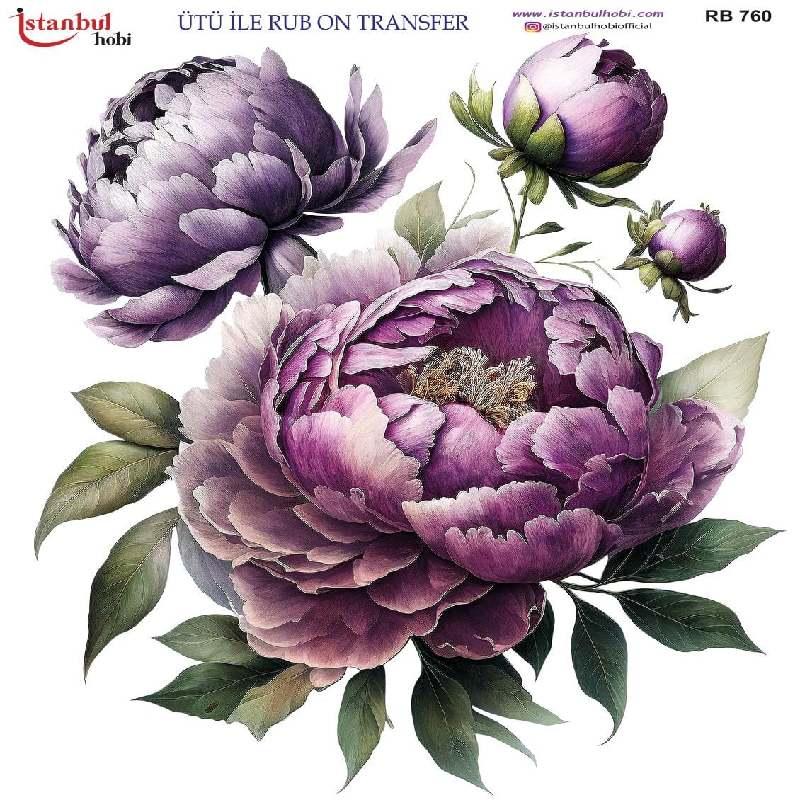 Ütü İle Rub On Transfer 30x30cm RB760