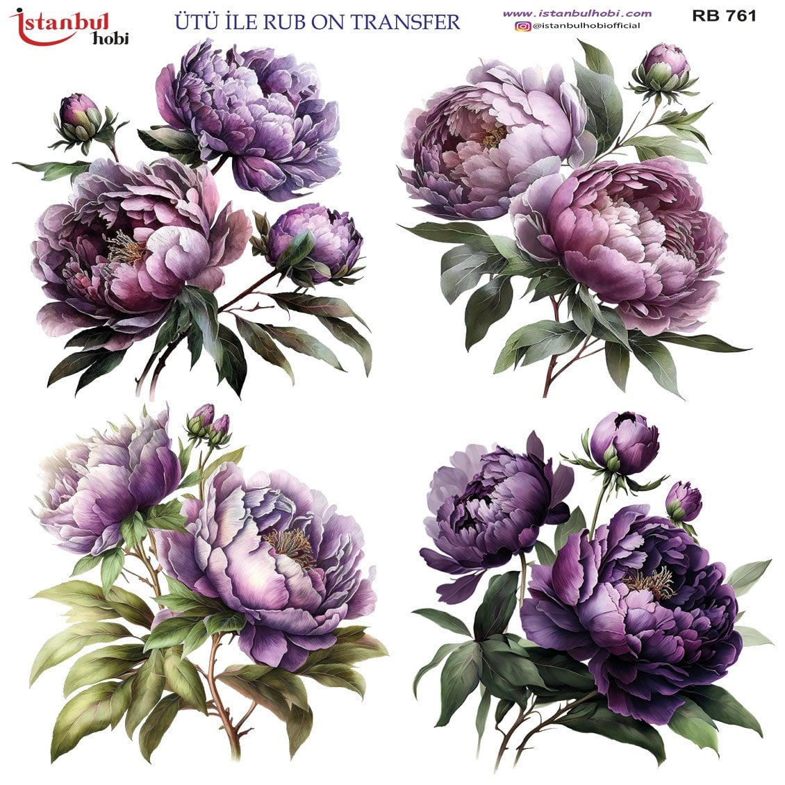 Ütü İle Rub On Transfer 30x30cm RB761