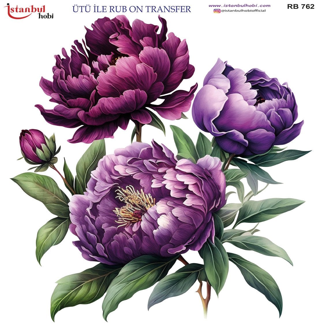 Ütü İle Rub On Transfer 30x30cm RB762